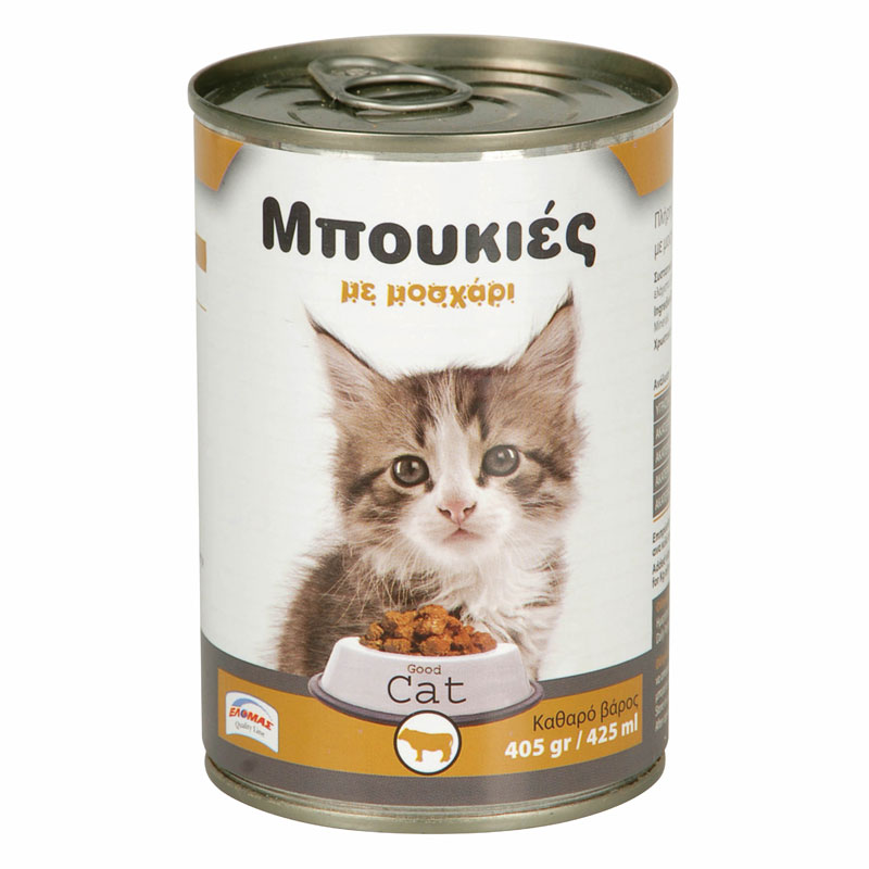 ΕΛΟΜΑΣ Γατοτροφή μοσχάρι 405g